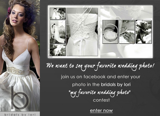 co-branded landing page - rotating ads: bridalsbylori.com